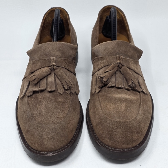 Brooks Brothers Mens Made In Italy Brown Tassel Loafers Size 8.5 Pre-owned - Picture 7 of 12